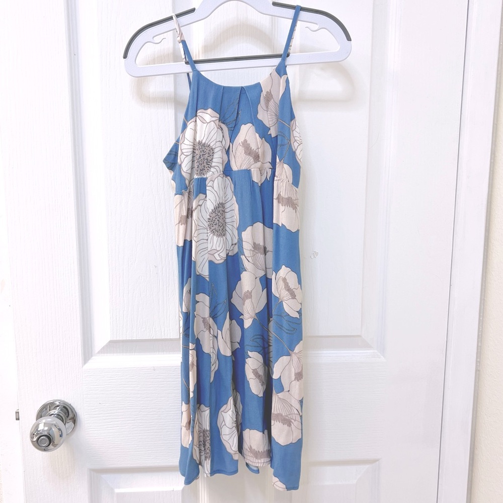 Cinnamon Girl Hawaii sun dress in Peonies in Sky print - girls size 7-8